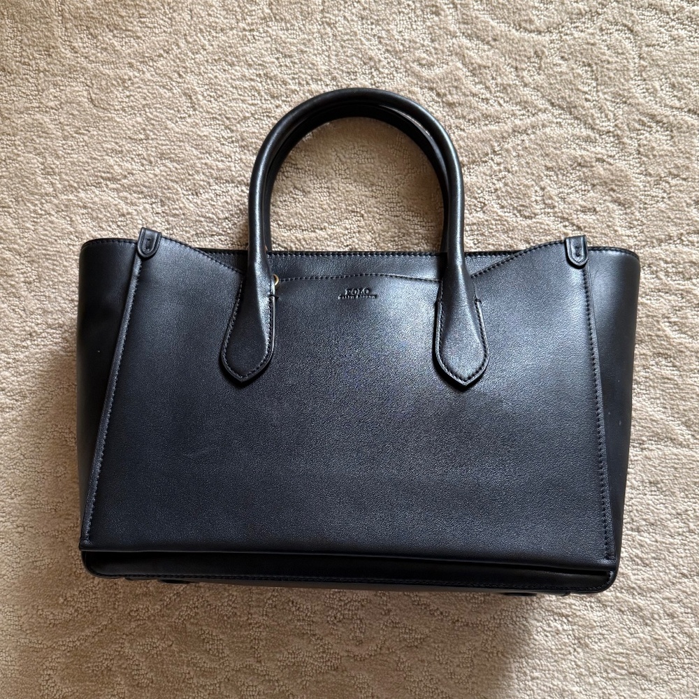 Polo Ralph Lauren - Leather Large Sloane Satchel - Picture 4 of 8